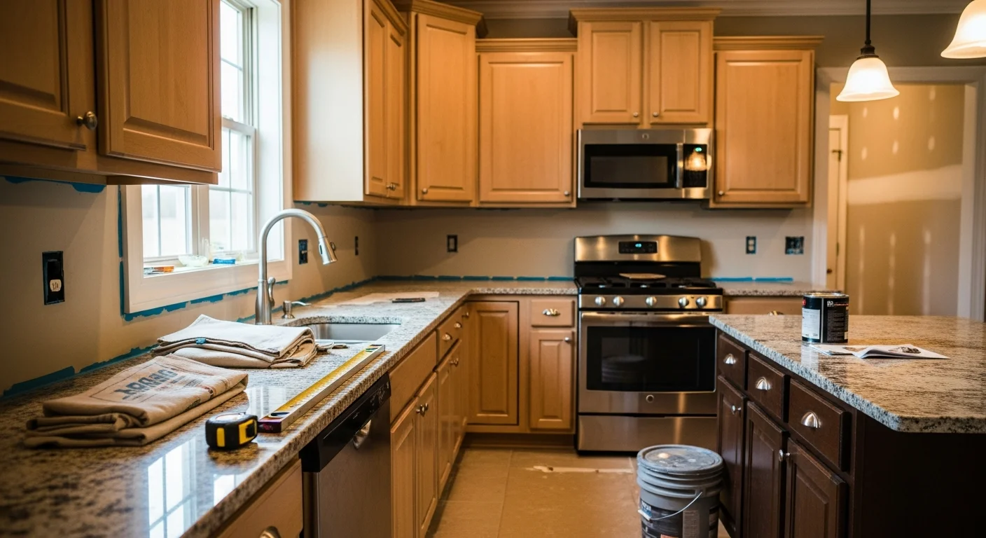 Modern kitchen and bathroom remodeling project