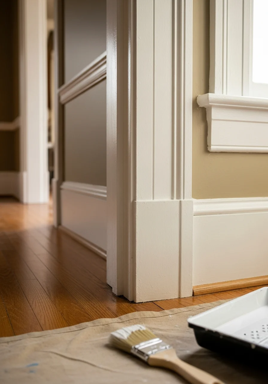 Close-up of professional workmanship on a Lawrenceburg property renovation.