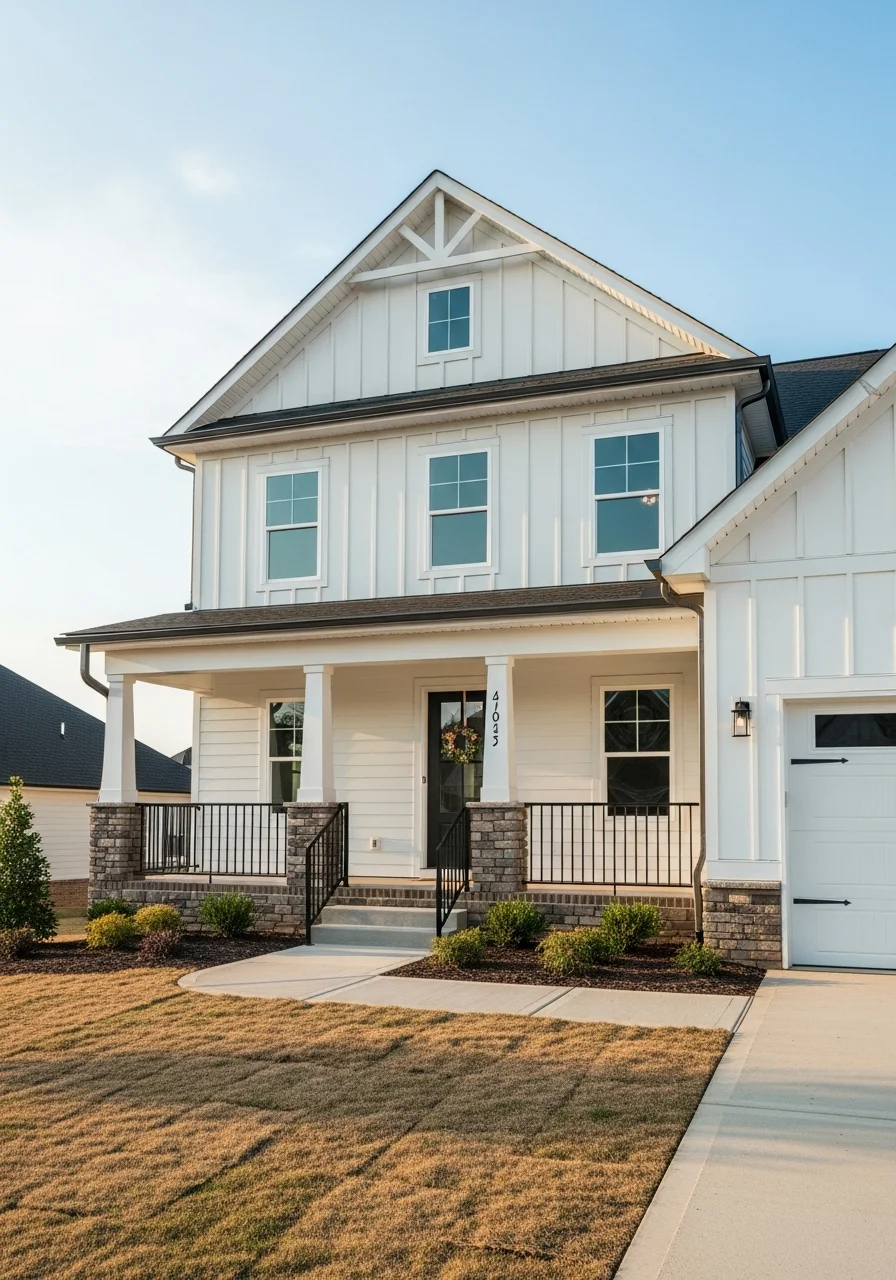 Professional workmanship on a Thompson Station area new construction property.